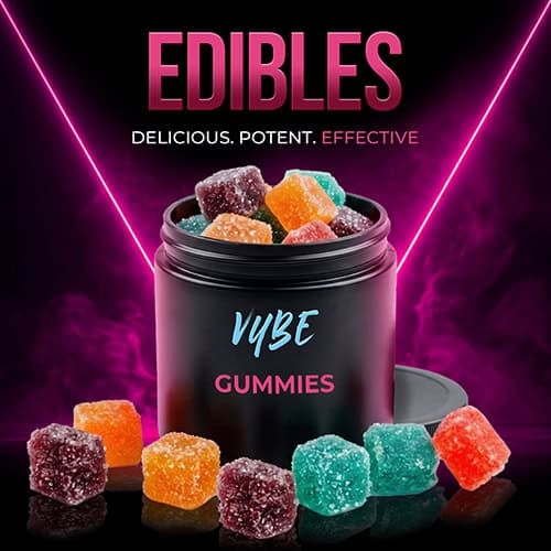 THCA gummies and edibles from Vybe